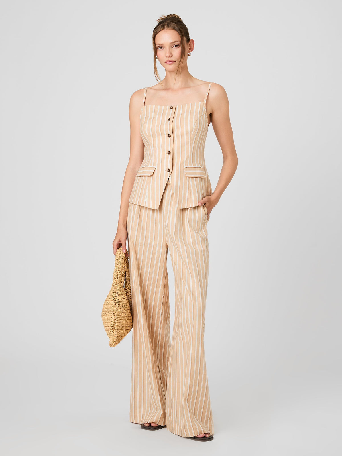 Aspen Linen Tailored Top