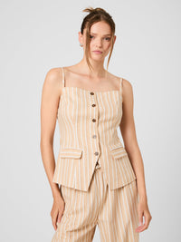 Aspen Linen Tailored Top