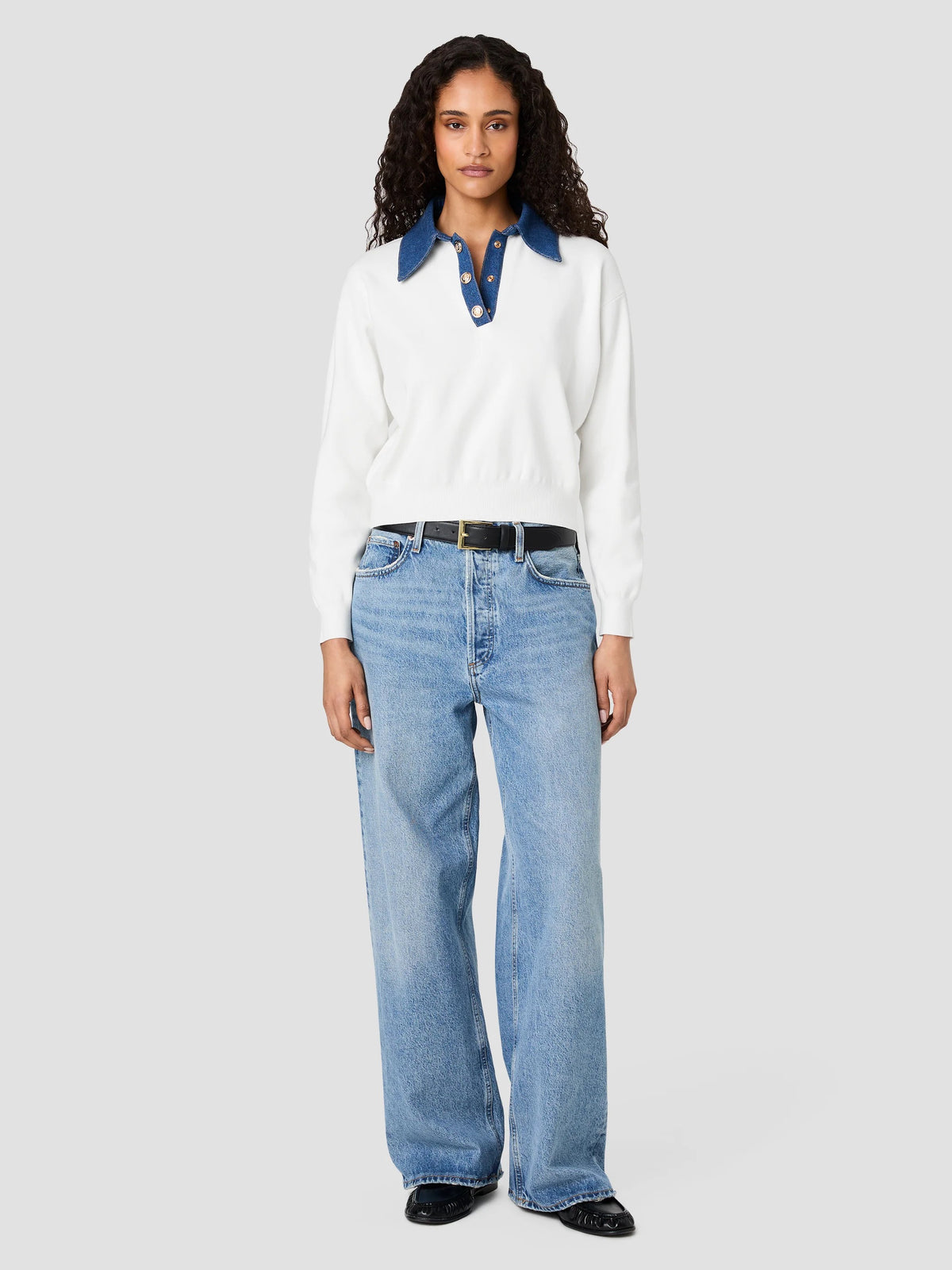 Maxime Knit Collared Sweater