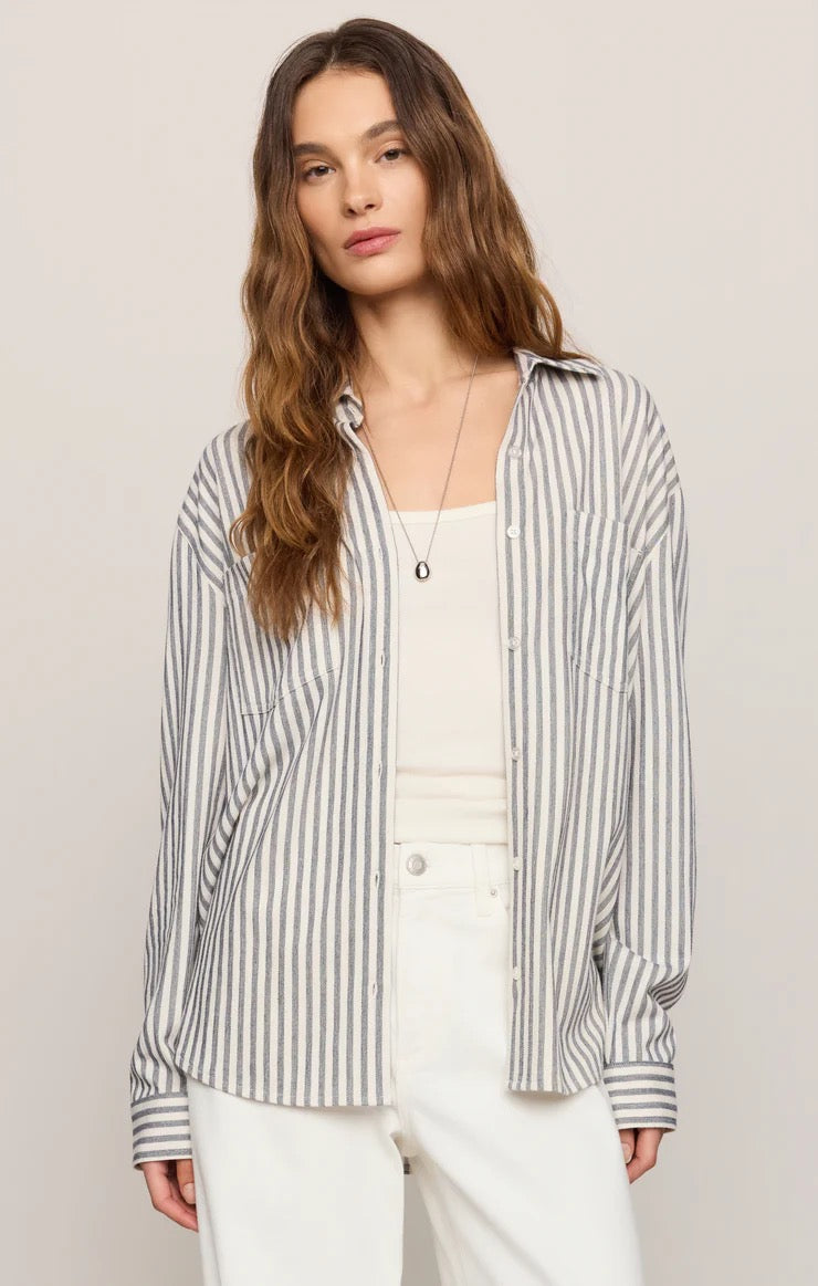 Reese Button Up Stripe Shirt