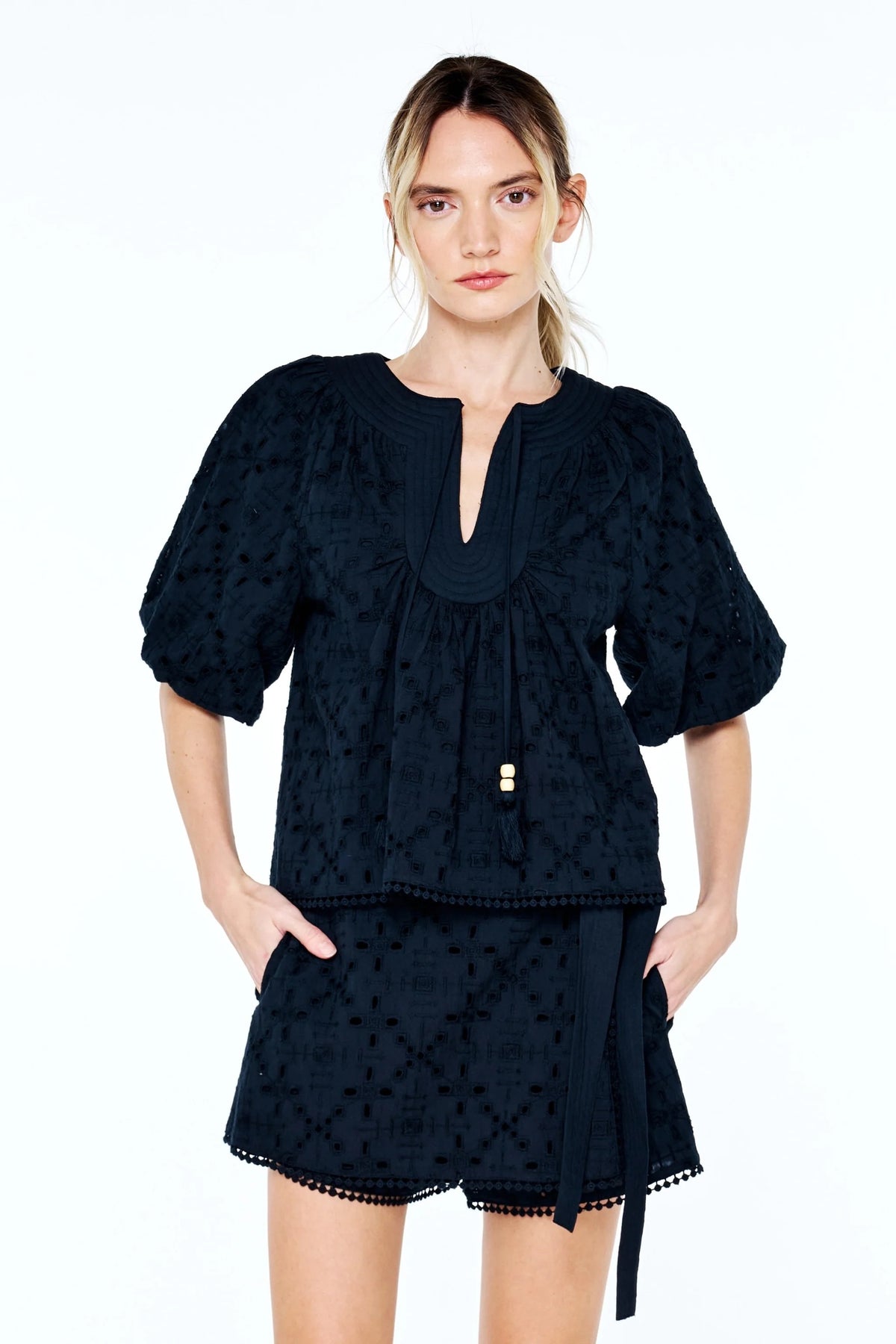 Delphi Eyelet Top