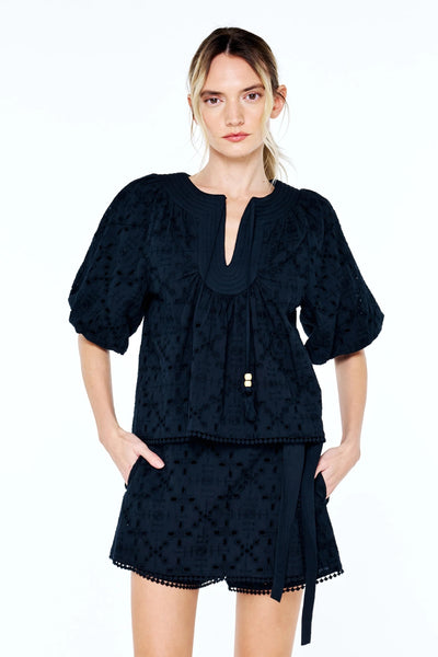 Delphi Eyelet Top