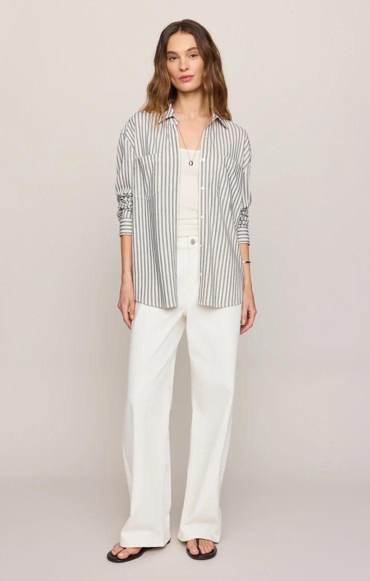 Reese Button Up Stripe Shirt