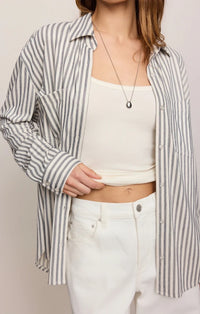 Reese Button Up Stripe Shirt