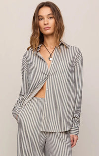 Reese Button Up Stripe Shirt