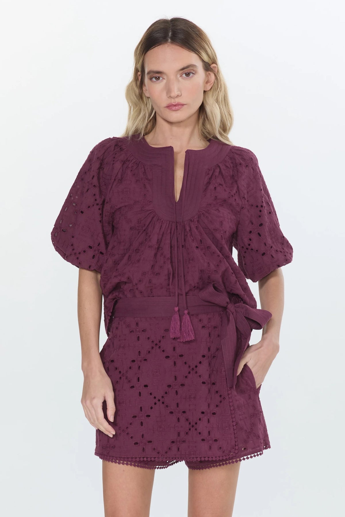 Delphi Eyelet Top