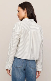 Favorite Striped Button Up Top
