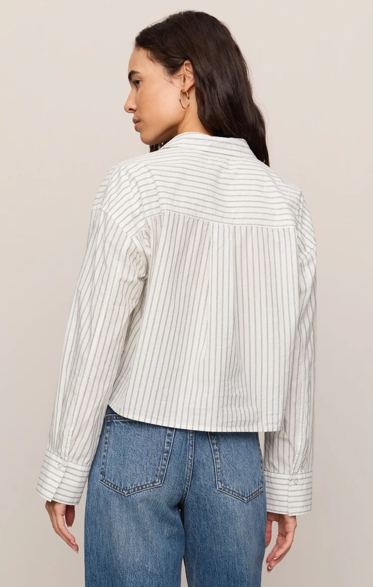 Favorite Striped Button Up Top