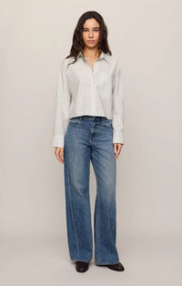 Favorite Striped Button Up Top