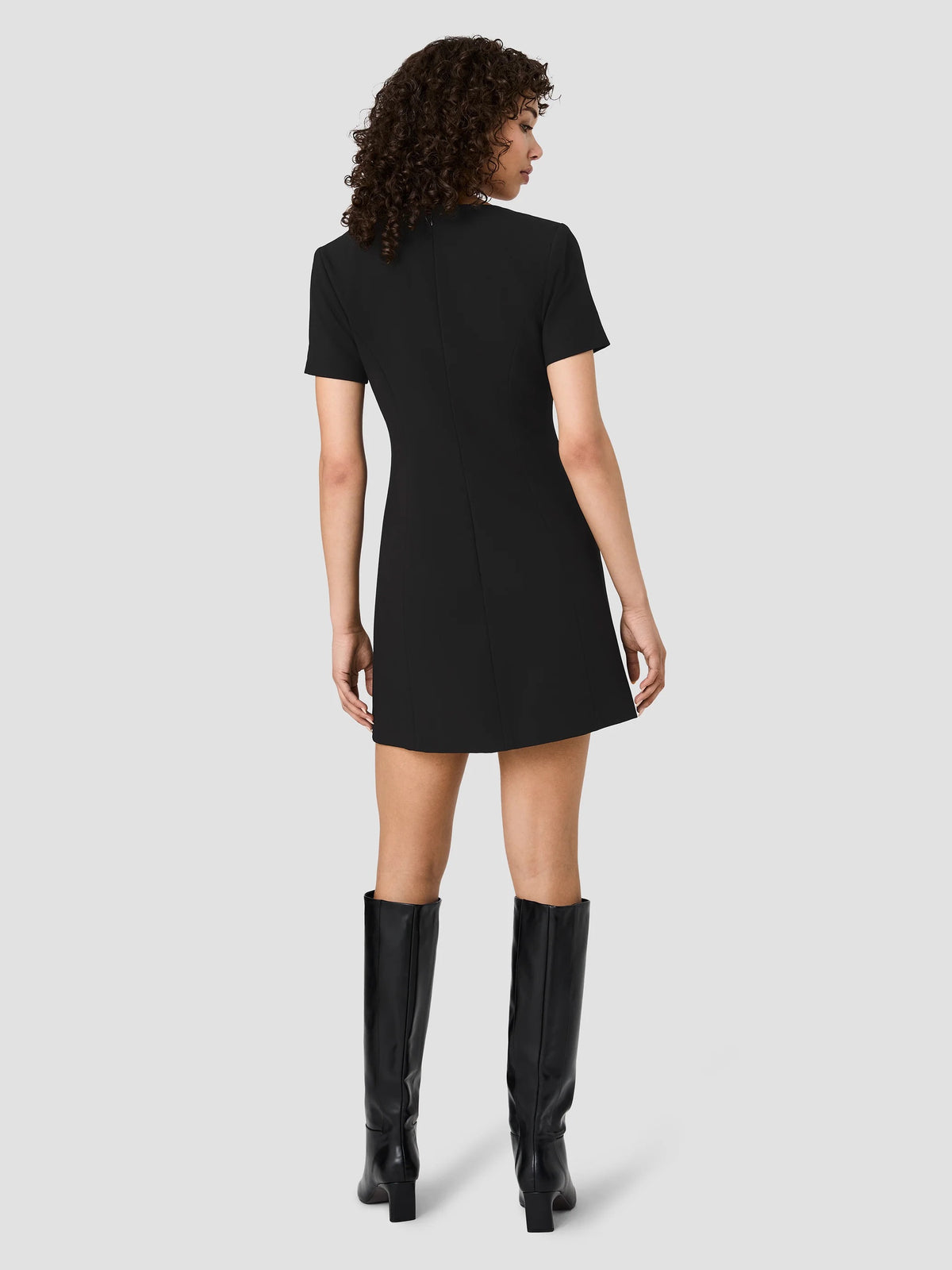 Azra Button Front Mini Dress
