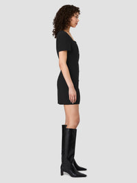 Azra Button Front Mini Dress