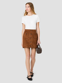 Laney Suede Mini Skirt