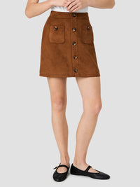 Laney Suede Mini Skirt