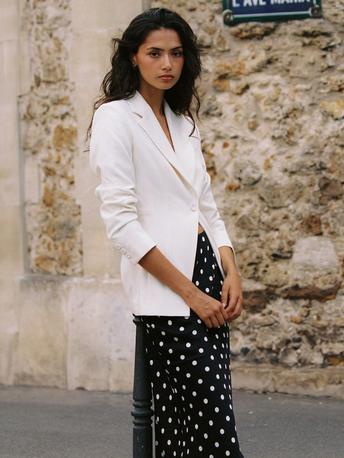 Azra Twill Cinched Blazer