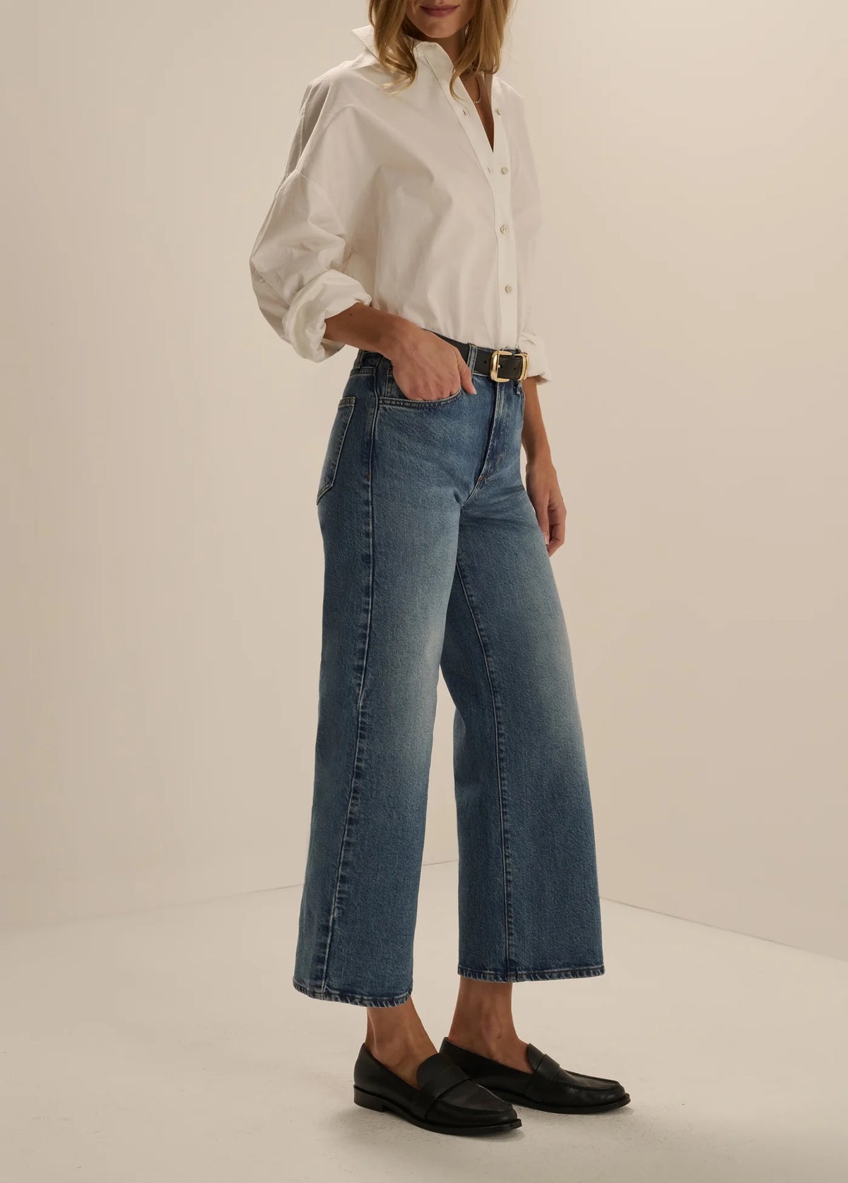 The Ruby High Rise Wide Leg Straight