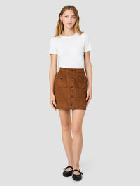 Laney Suede Mini Skirt