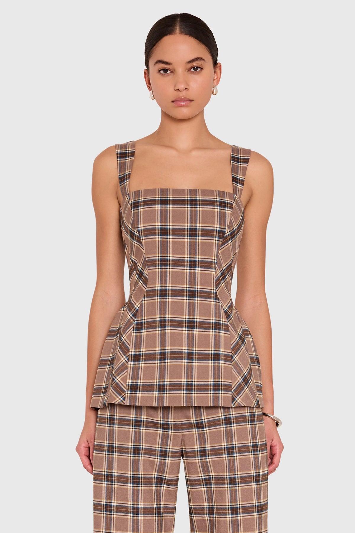 Andreina Top Academy Plaid