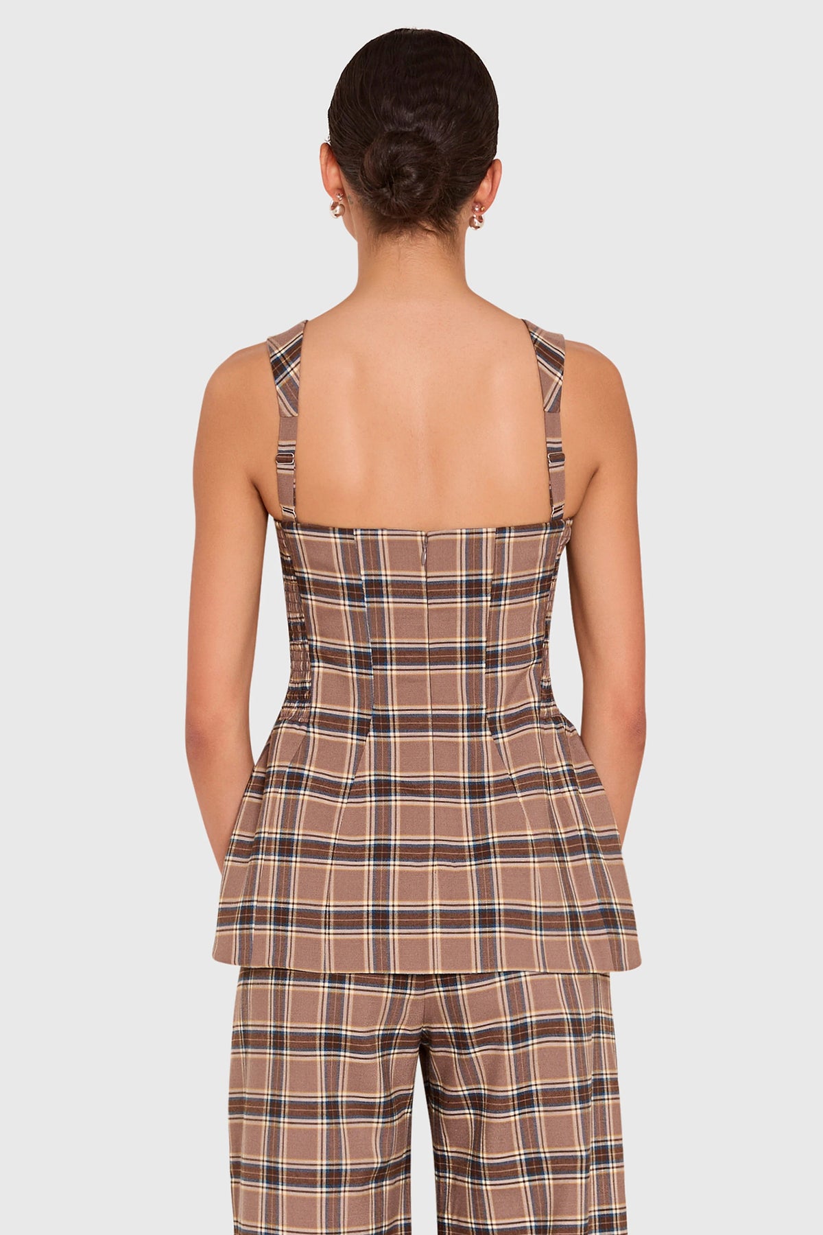 Andreina Top Academy Plaid