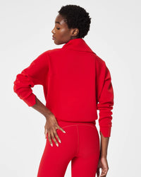 Spanx Half Zip - Red