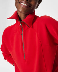 Spanx Half Zip - Red
