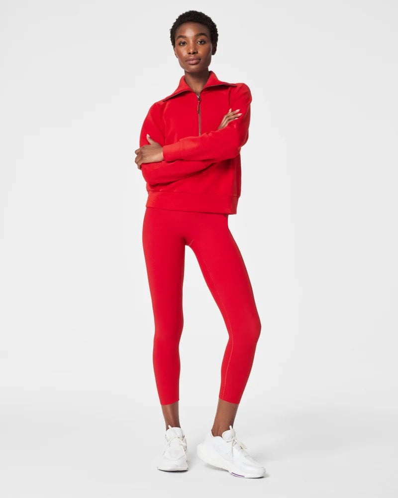 Spanx Half Zip - Red
