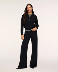Spanx Half Zip - Black