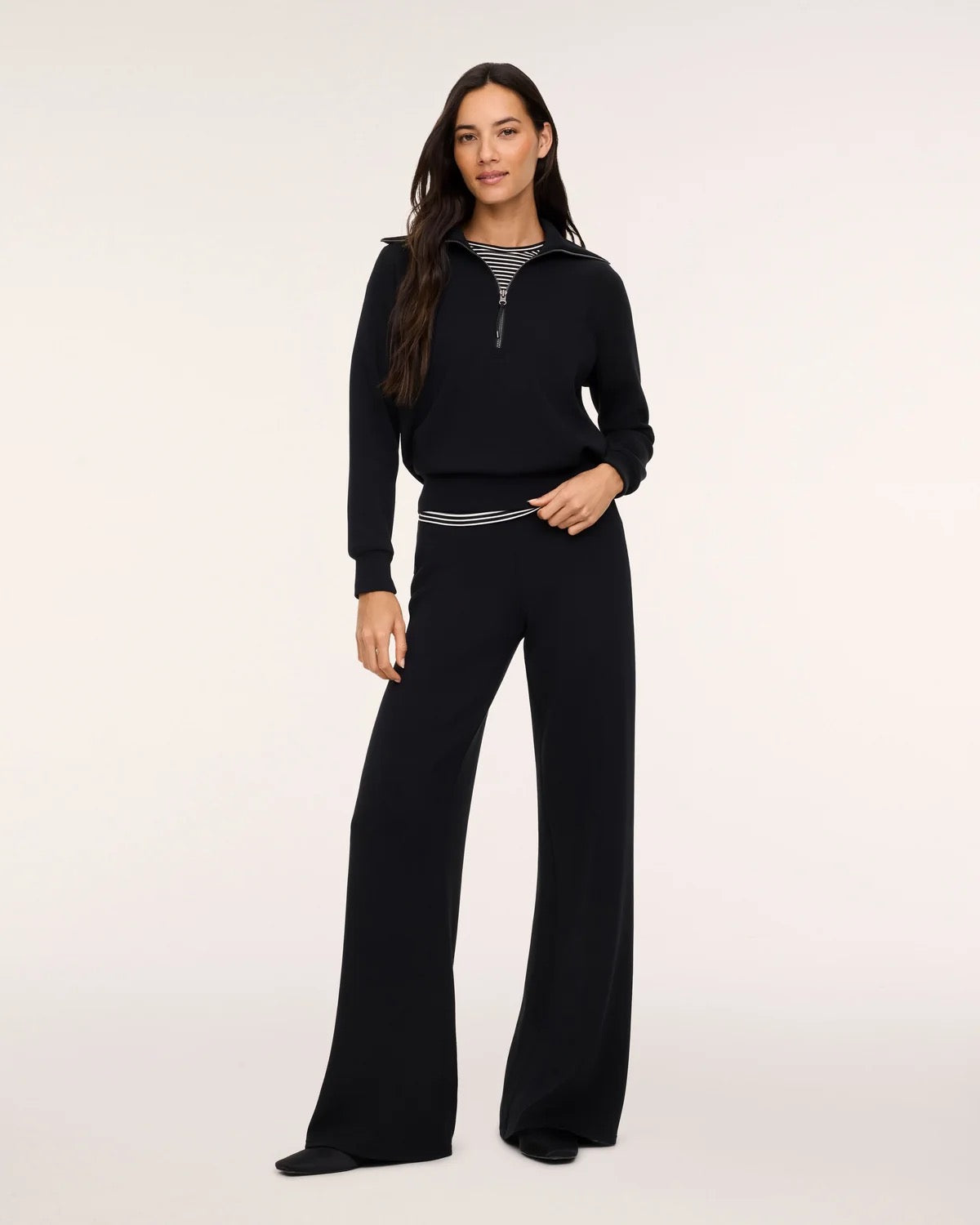 Spanx Half Zip - Black
