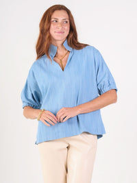 Poppy Top Chambray