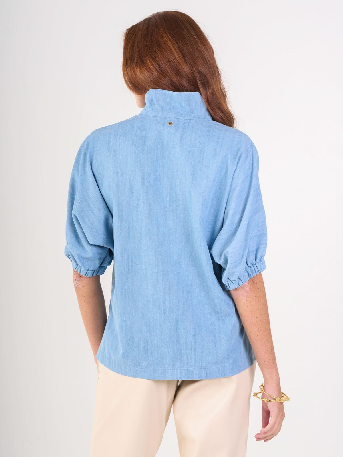 Poppy Top Chambray