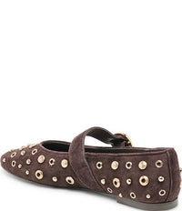 Mella Stud Flat Cocoa
