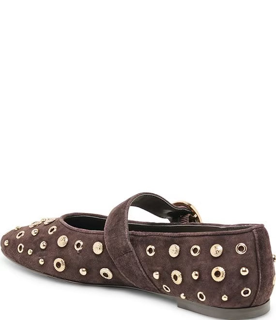 Mella Stud Flat Cocoa