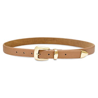 Silverlake Belt Latte/Gold