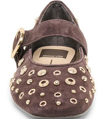 Mella Stud Flat Cocoa