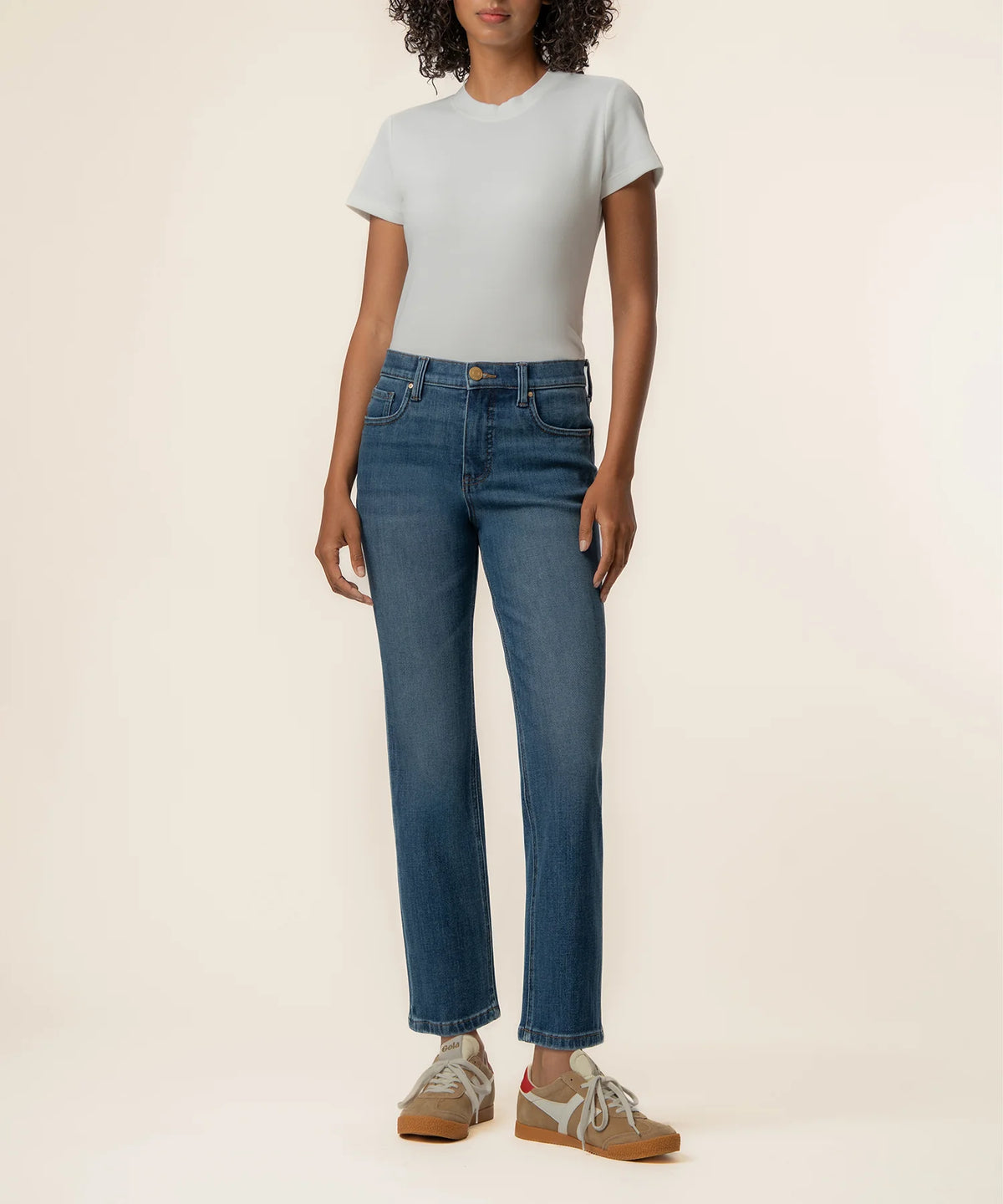 Blair High Rise Fab Ab New Straight Leg 5 Pocket, Petite