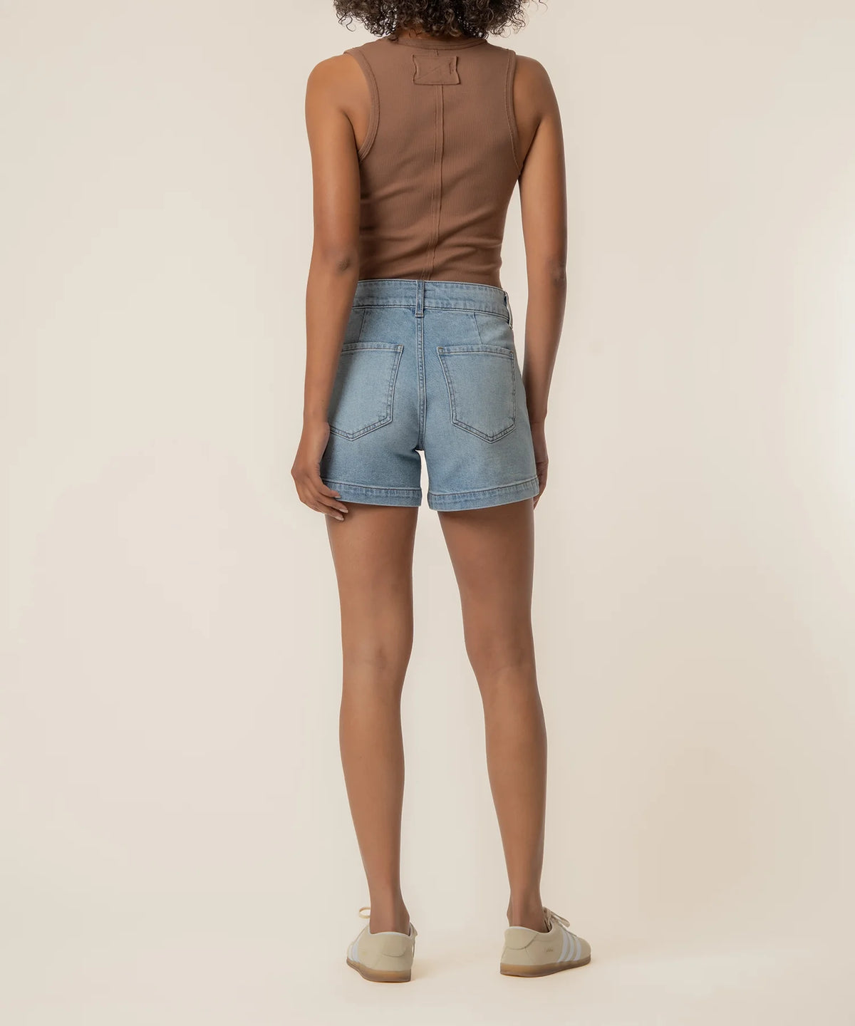 Jane High Rise Long Short - Front & Back Patch Pockets