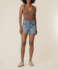 Jane High Rise Long Short - Front & Back Patch Pockets