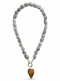 Rebel Heart Beaded Necklace
