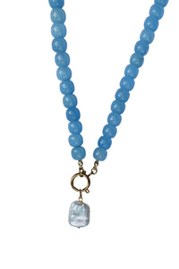 Front Row Beaded Jasper And Pearl Necklace