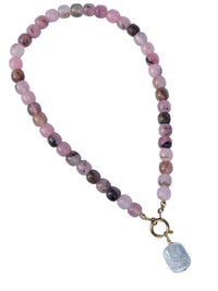 Front Row Beaded Jasper And Pearl Necklace