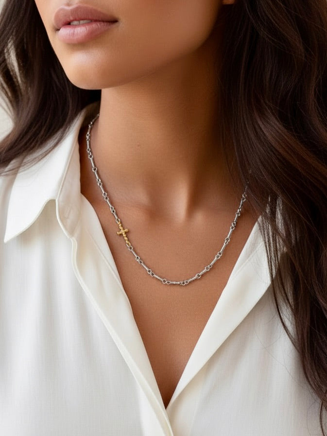 Almighty Then Cross Necklace