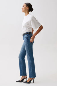 Aleks Mid Rise Straight Jeans