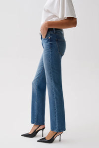Aleks Mid Rise Straight Jeans