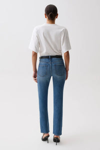 Aleks Mid Rise Straight Jeans