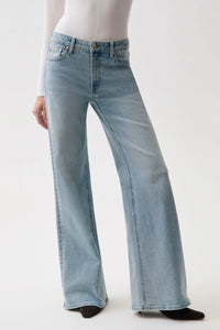 Vivian Mid Rise Wide Leg Jeans