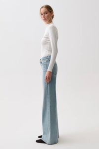 Vivian Mid Rise Wide Leg Jeans