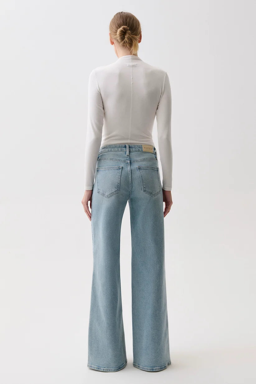 Vivian Mid Rise Wide Leg Jeans
