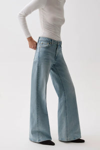 Vivian Mid Rise Wide Leg Jeans