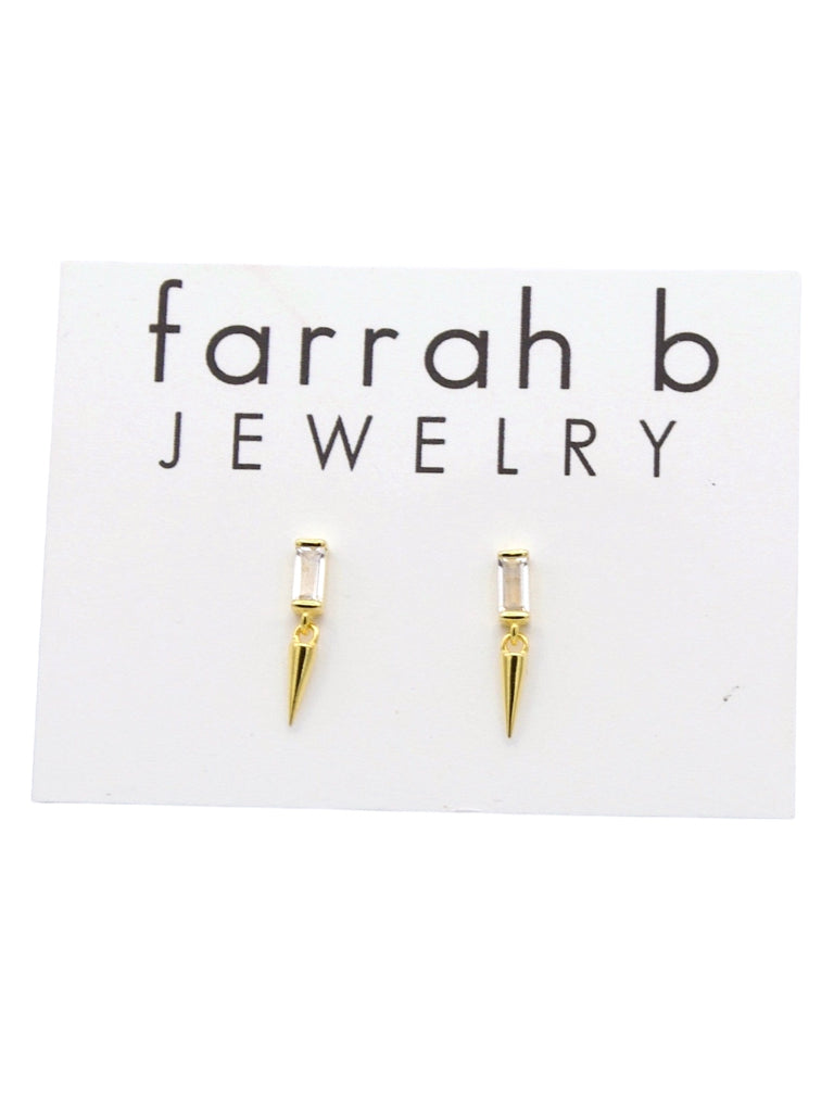 Spiked Dangle Stud Earrings