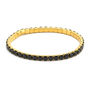 Eileen CZ Stretch Bracelet Black