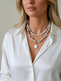 Hold True Beaded Wrap Necklace